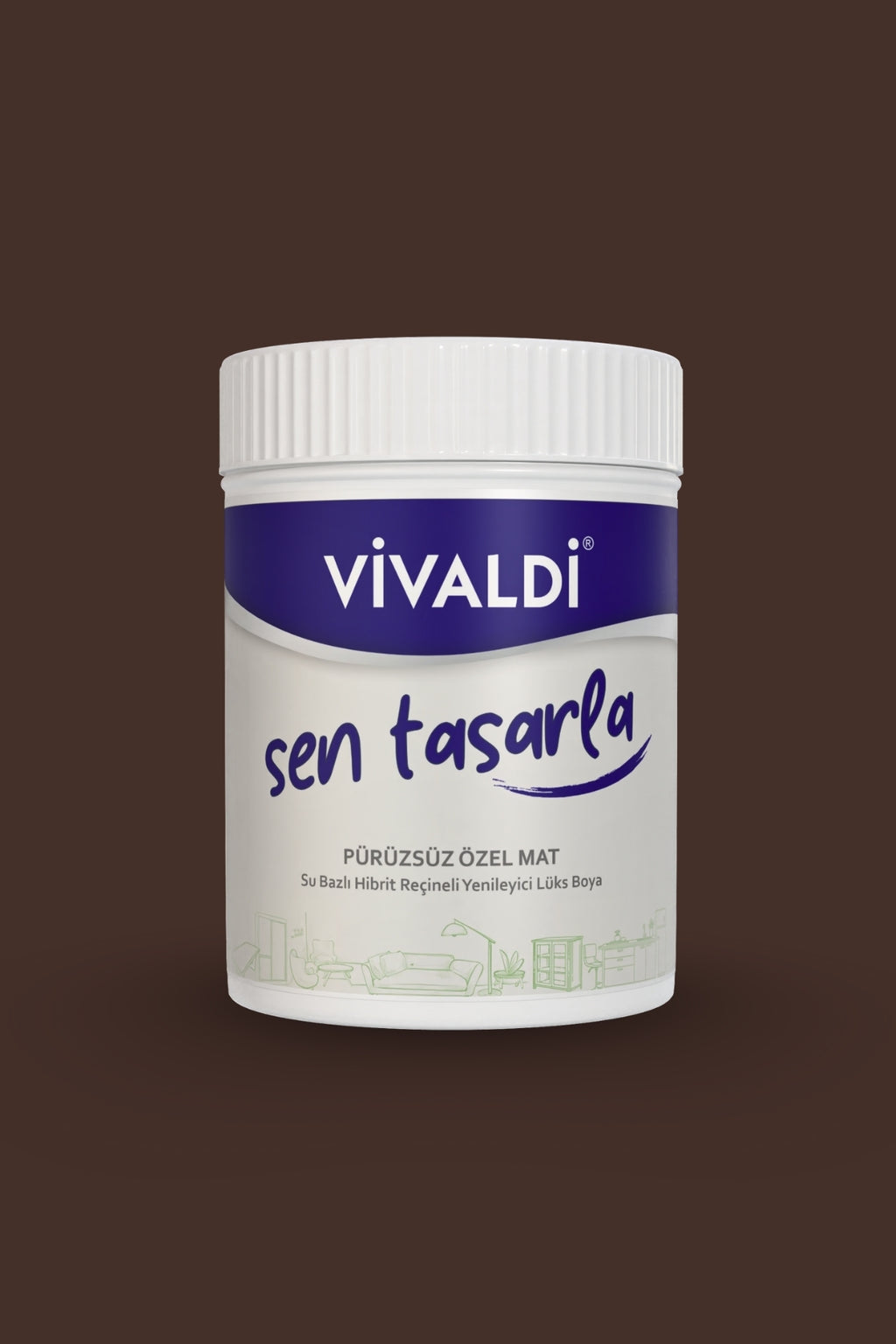 Tüm Yüzeyler İçin Su Bazlı Hibrit Yenileme Boyası DIY-Dolap-Ahşap-Mobilya-Kapı-Beyaz Eşya-Fayans