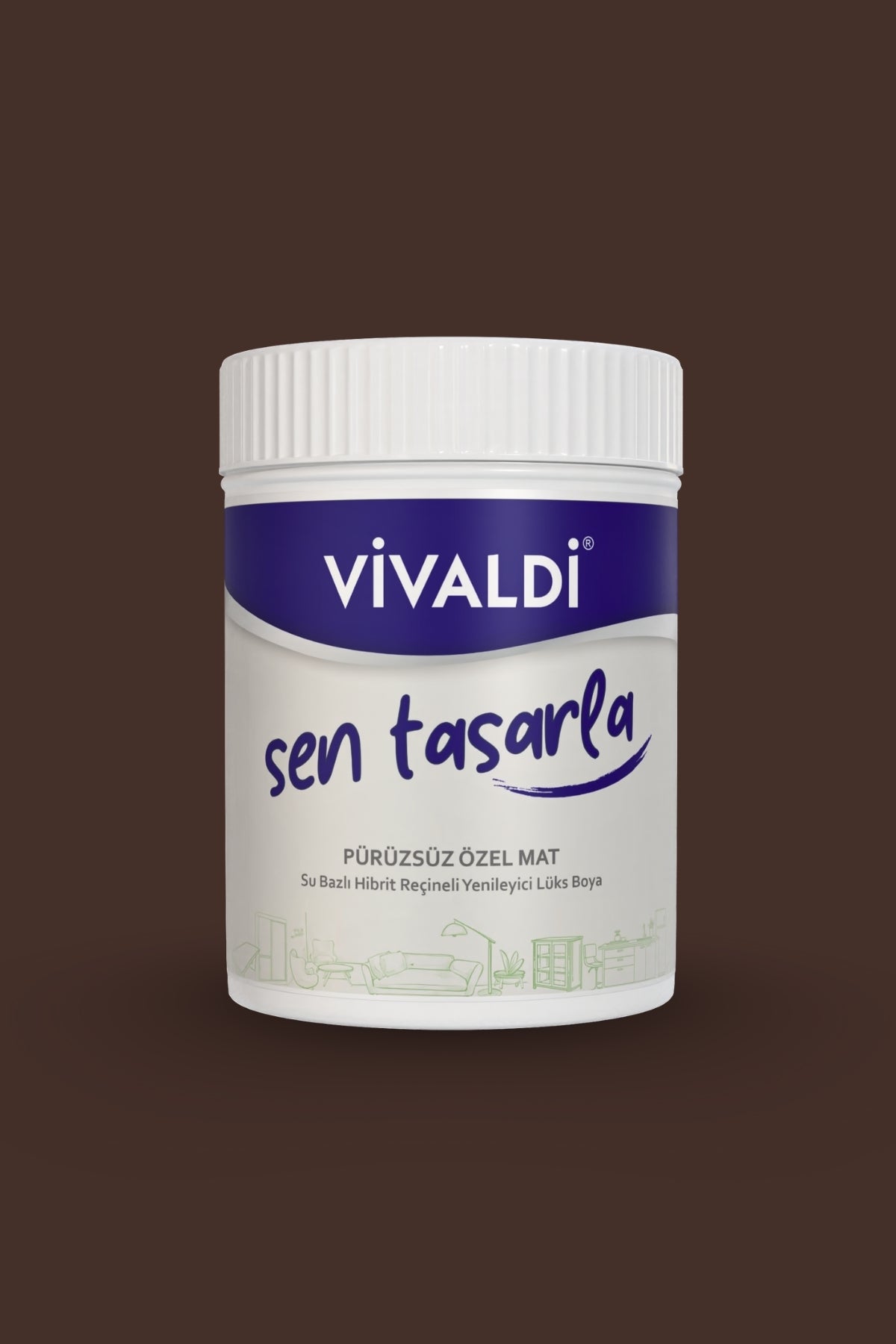 Tüm Yüzeyler İçin Su Bazlı Hibrit Yenileme Boyası DIY-Dolap-Ahşap-Mobilya-Kapı-Beyaz Eşya-Fayans