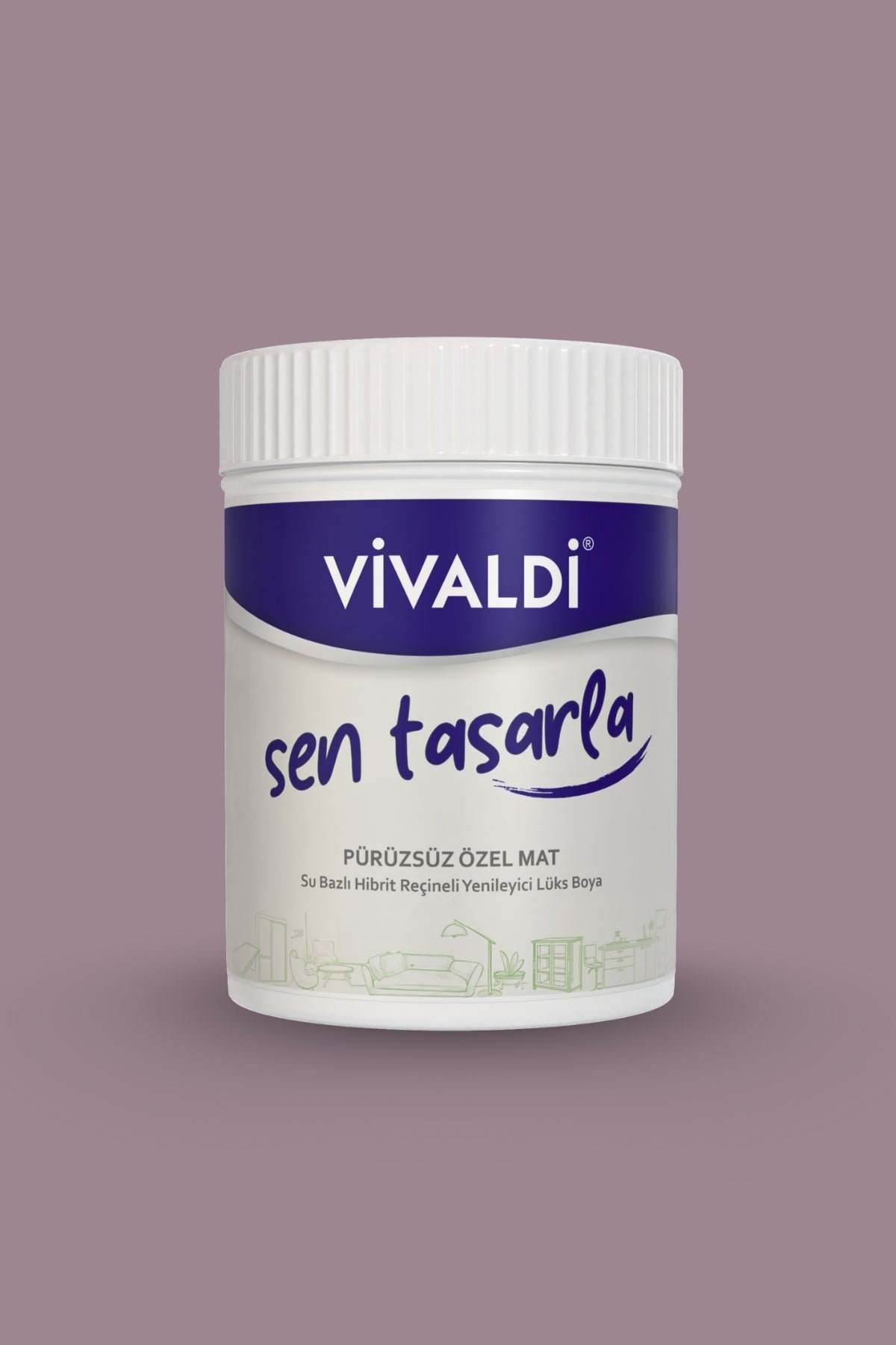 Tüm Yüzeyler İçin Su Bazlı Hibrit Yenileme Boyası DIY-Dolap-Ahşap-Mobilya-Kapı-Beyaz Eşya-Fayans