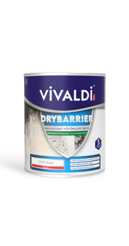 Nem Rutubet Ve Küf Önleyici Boya - Antibakteriyel Özellikli Kesin Çözüm Ürünü - DRYBARRIER 1 KG